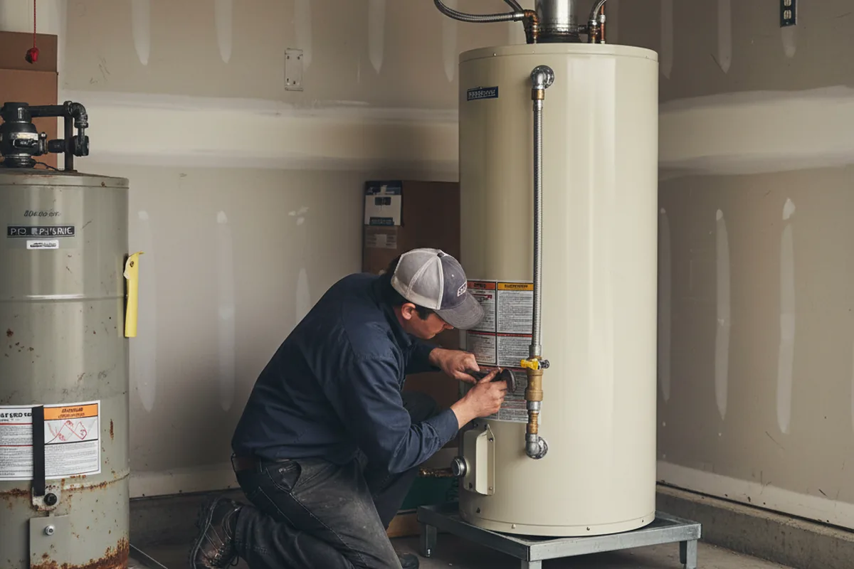 Water heater and shutoff valve replacement in Braggs